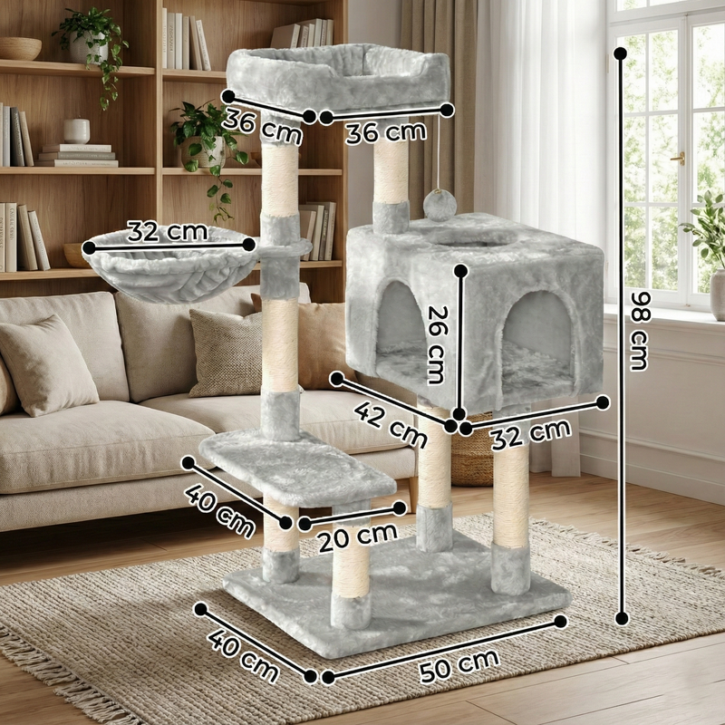 Petit Arbre à Chat 98 cm