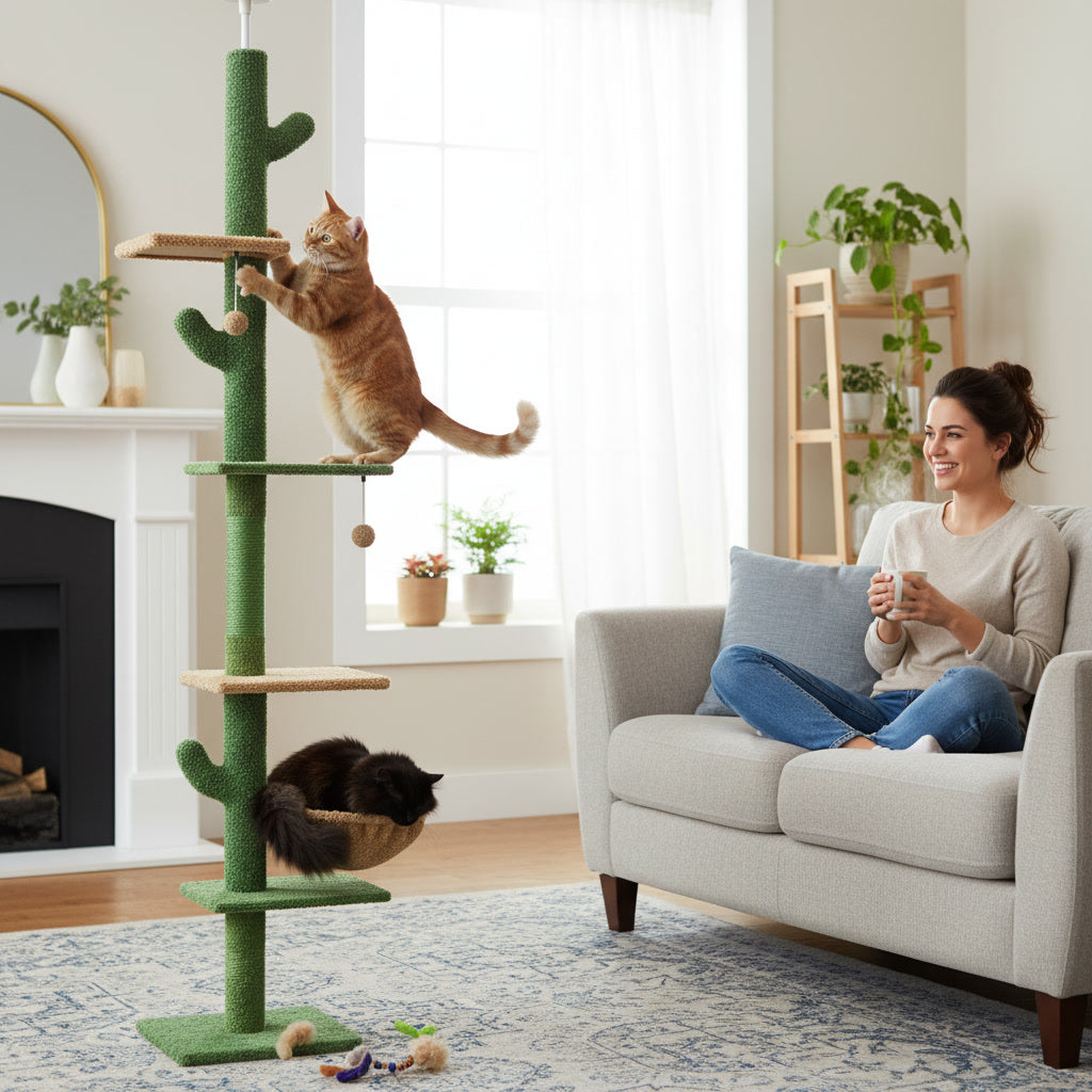 Arbre a Chat Design Cactus 229 - 275 cm